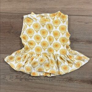 Kate Quinn sleeveless drop waist gathered top | mountain daisy 6-12m